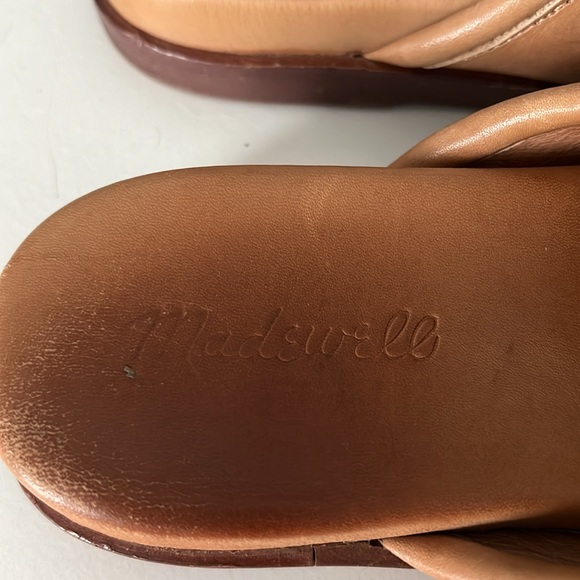 Madewell The Louisa Mule Amber Tan Camel Size 7.5 - Picture 9 of 9